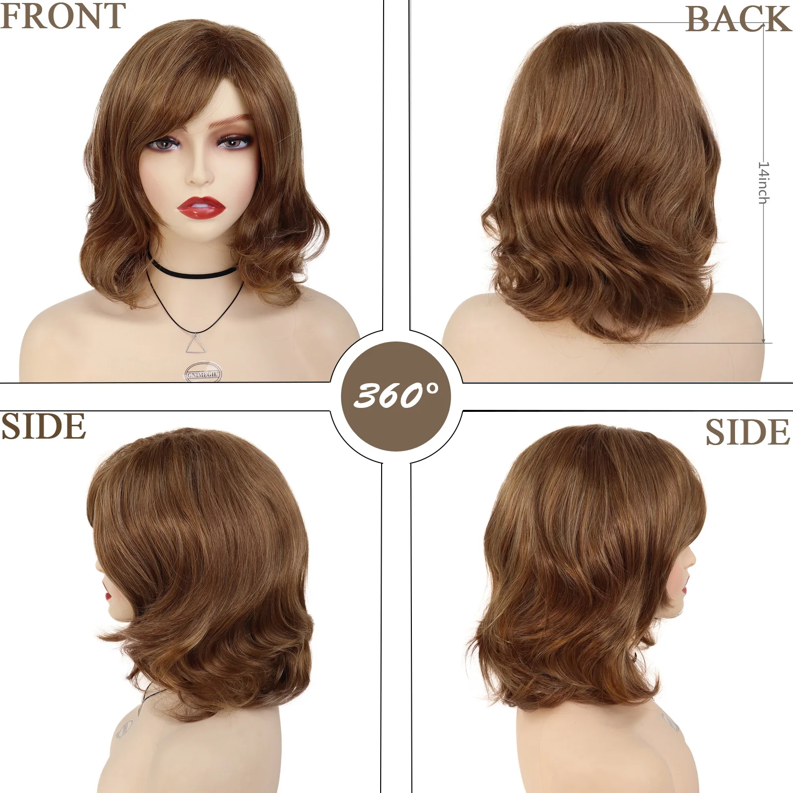 Длинные Синтетические вьющиеся парики GNIMEGIL для женщин красные коричневые