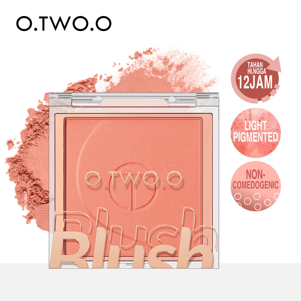 

Wholesale O.TWO.O Blush Makeup Palette Mineral Powder Long-lasting Natural Cheek Contour Tint Peach Pink Face Blusher Cosmetics