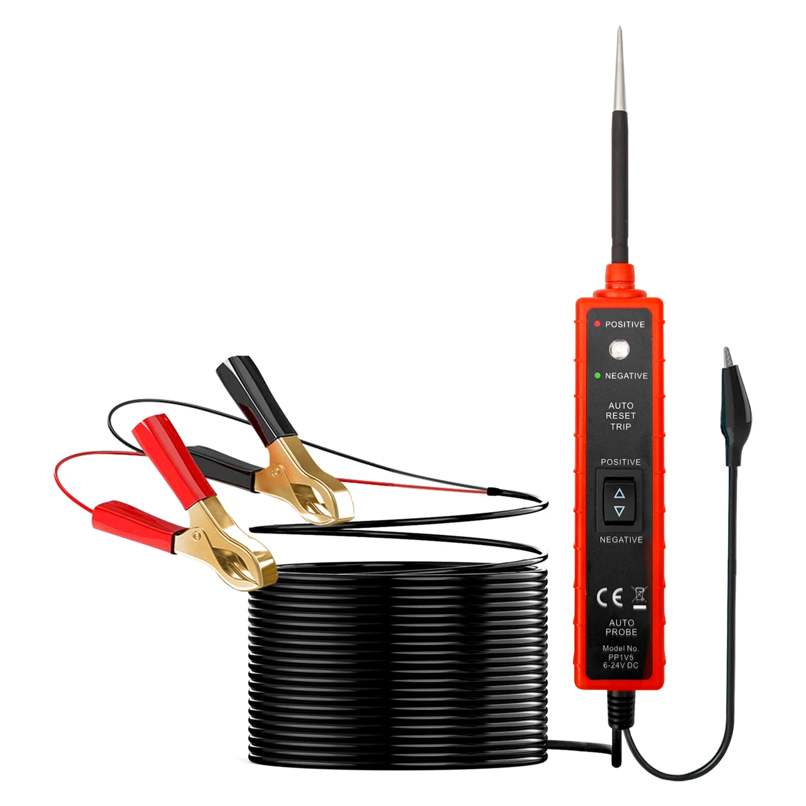 

6V To 24V Vehicle Diagnostic Tool Trunk High Accuracy Multifunction Electrician With Flashlight Power Circuit Electrical Tester