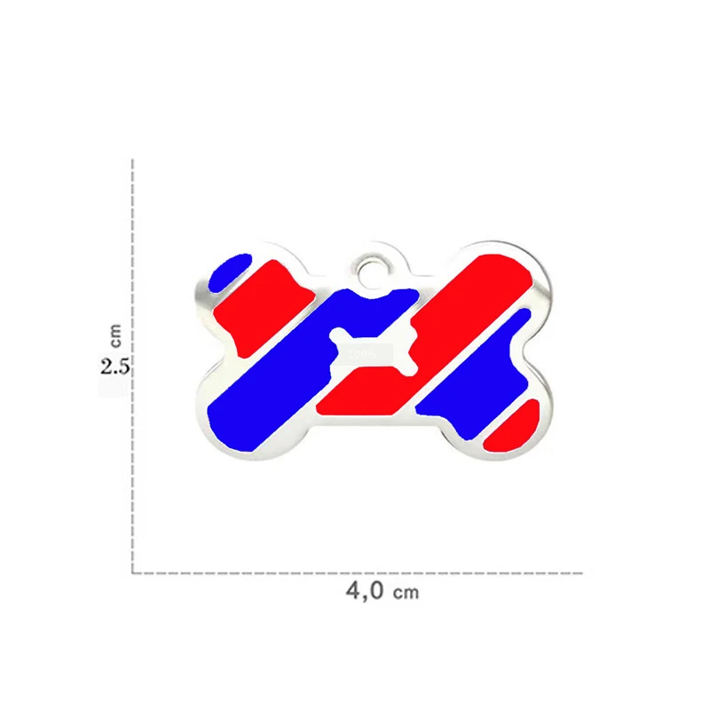 

Персонализированная идентификационная карточка для костей, разноцветная настраиваемая бирка для собак, металлическая подвеска для домашн...