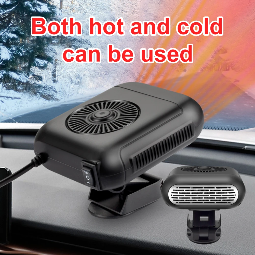 

Car Heater Fan 12V 120W 24V 200W Auto Windshield Anti-Fog Electric Heating Dryer Defogging Demister Defroster 2 in 1 Heater