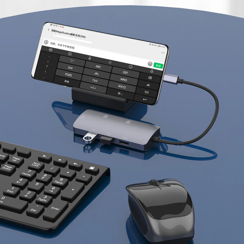 Многофункциональная док-станция для Mac OS /Windows/Linux/Android/IOS Type-C в HDMI адаптер USB 3 0 4K -