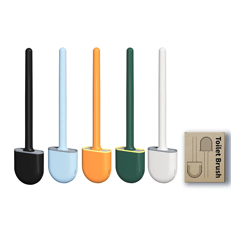 

2022 настенная силиконовая мягкая щетка для унитаза, слив без мертвых углов, щетка для унитаза, очистка, восстановление модели горячая распро...