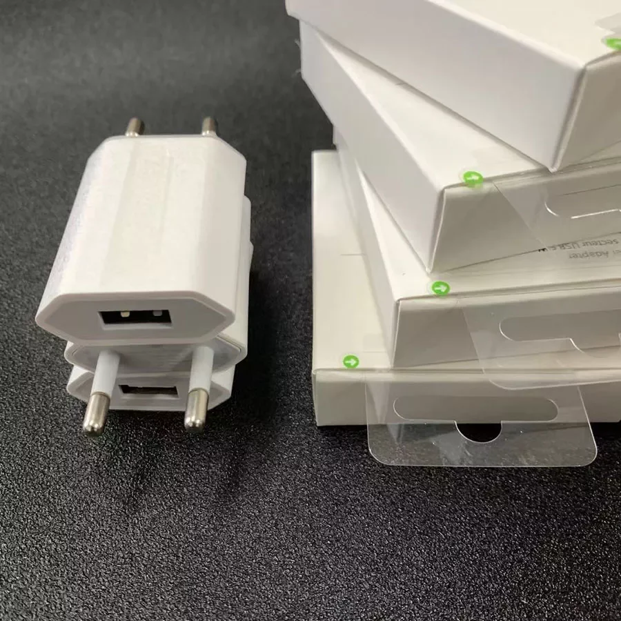 

10pcs/lot Original Quality A1400 EU Plug USB Wall Charger AC Power Adapter for i phone 8 7 6 6S 5 5S plus with retail box A1385