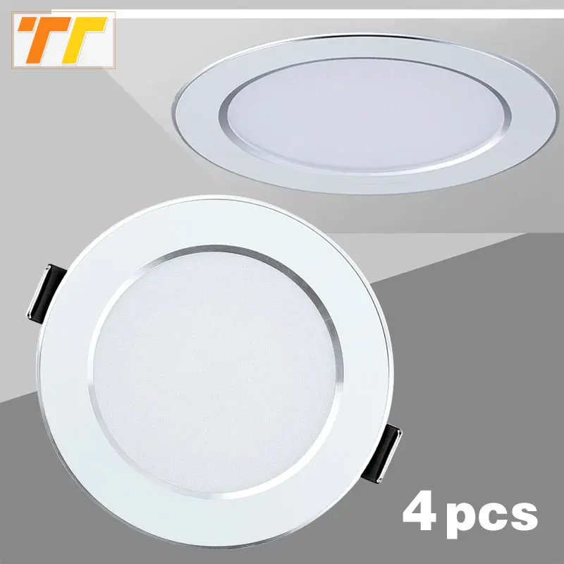 

4pcs/lot LED Downlight lights Sopt 3W 5W 7W 9W 12W 15W Ceiling LED Light Indoor Lamp AC230V lamp kitchen led lights
