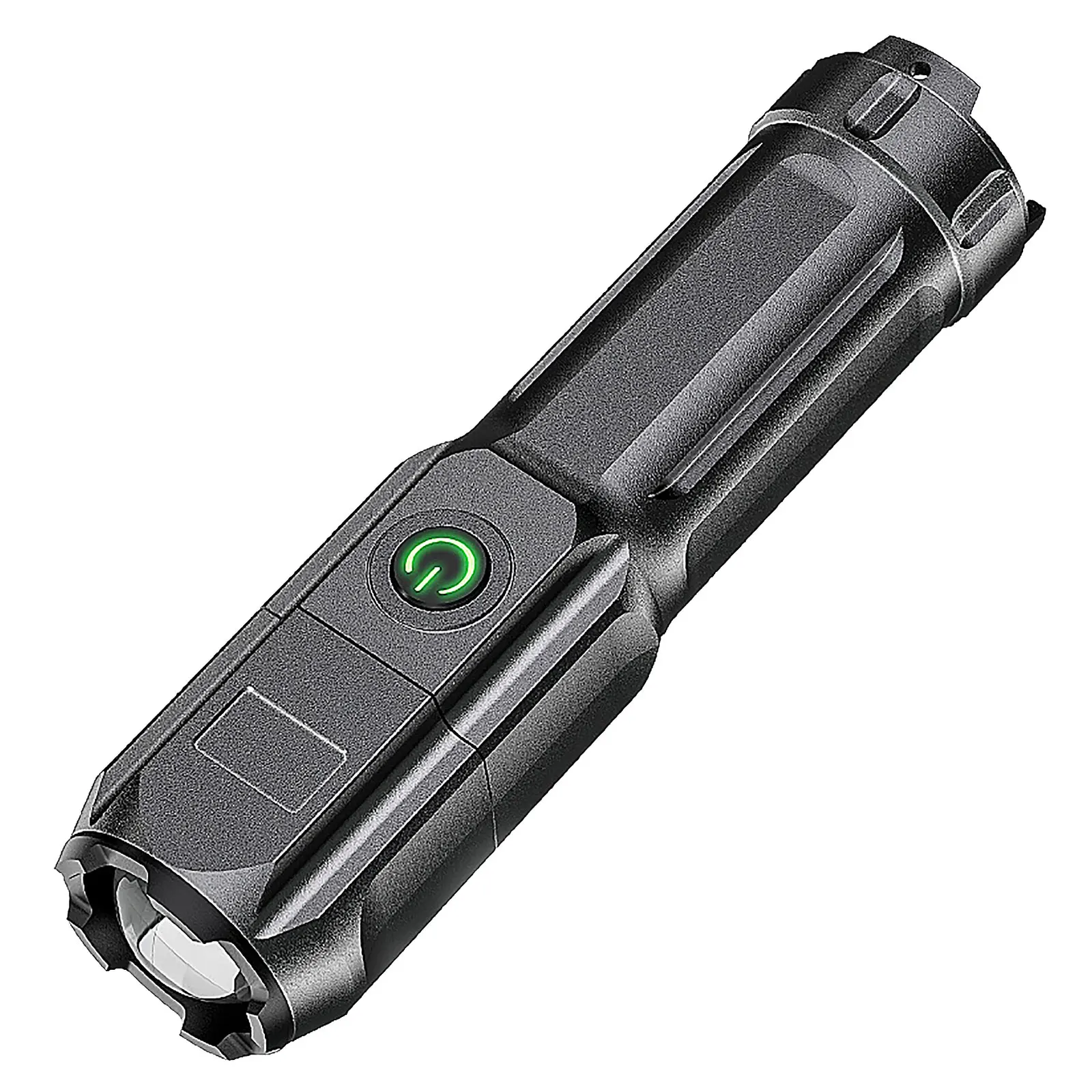 

ABS Rechargeable LED Flashlight for Adventure Camping Adjustable Zoomable Torch Lamp Camping Hiking Illumination