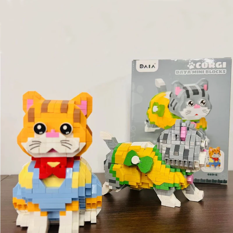 Креативный пазл строительные блоки из микрочастиц собранные игрушки милая серия