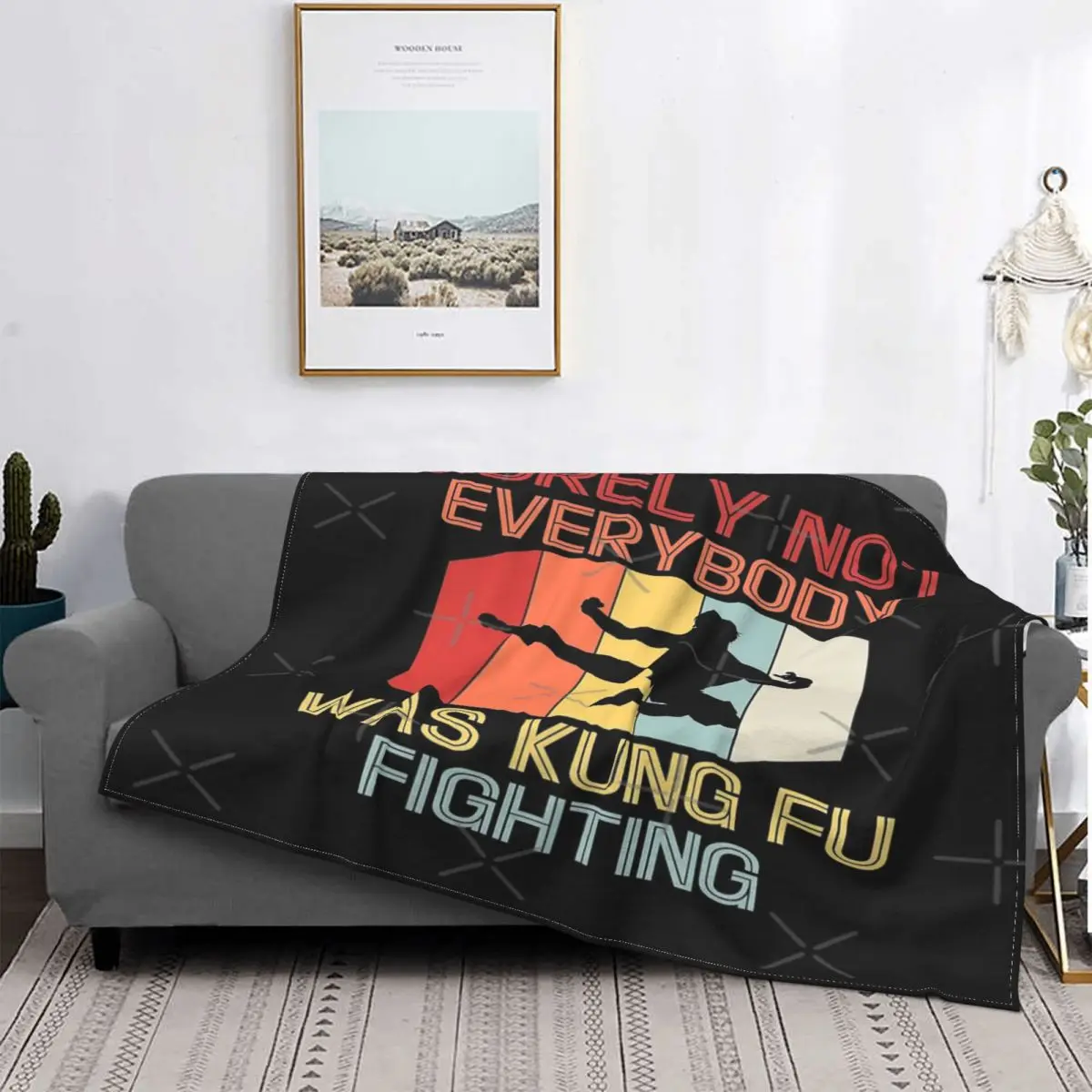 

Seguro que no todo el mundo era Kung 2, manta, colcha, cama, alfombra a cuadros, manta de Anime, manta doble, colcha de verano