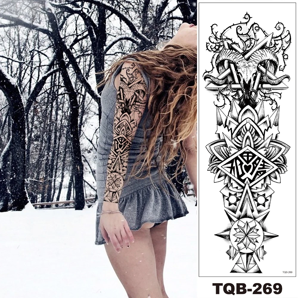 Временная тату-наклейка на руку с цветами для мужчин женщин взрослых девушек