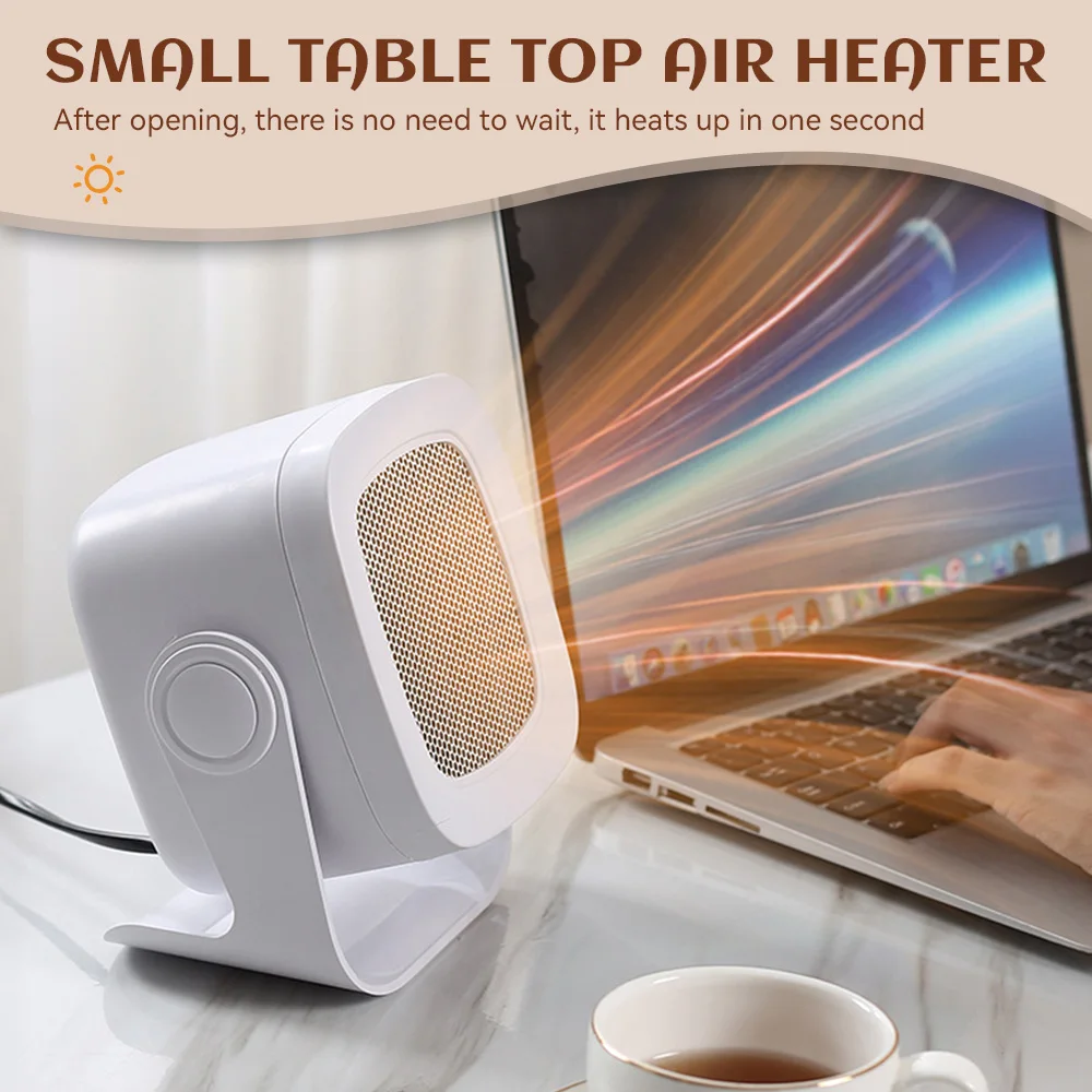 

Electric Desktop Heater Portable Fast Heating Fan 3-Speed Quiet Silent Household Radiator Winter Room Office Warmer Machine