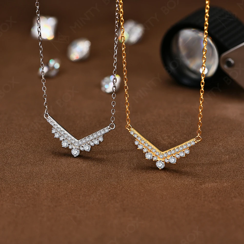 Серебряное ожерелье MINTYBOX S925 с муассанитом