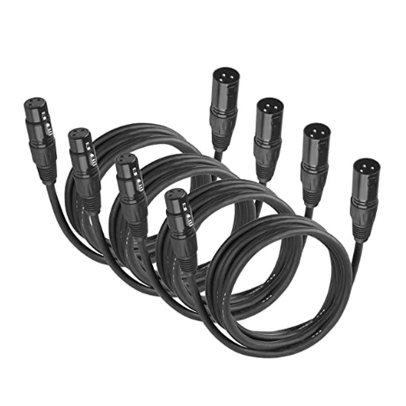 

Кабель для микрофонов 10 футов XLR, кабель для сцсветильник, провод, 3-контактный разъем «Папа-мама» для микрофонов и сценического освещения