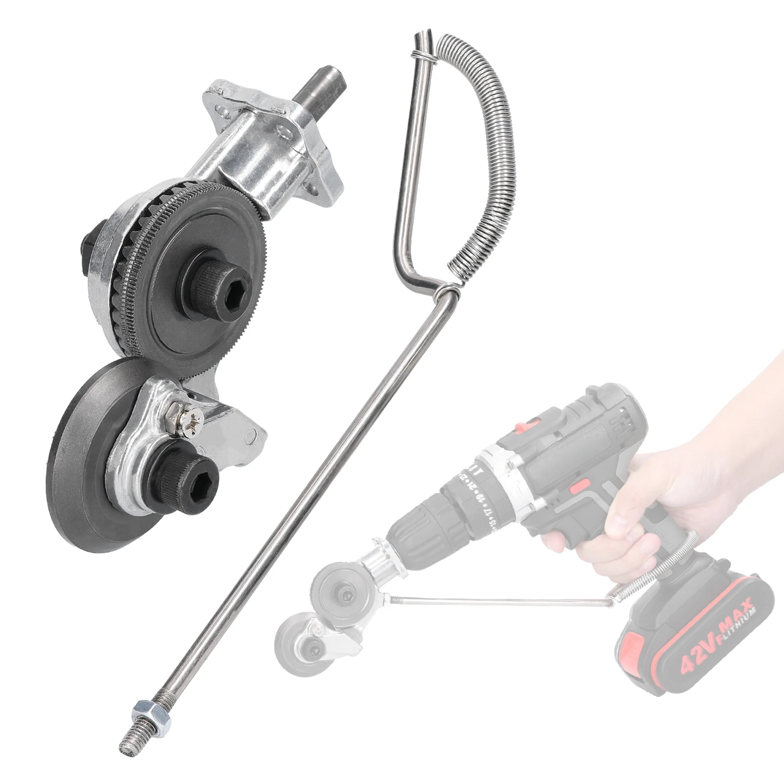 

Punch Plate Cutter Tool Cutter Cutter Sheet Metal Cutting Plate Saw Drill Scissors Nibbler Free Electric