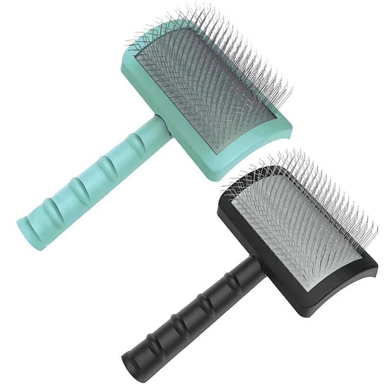 

Firm Slicker Brush For Dogs- Extra Long Pin Slicker Brush For Large Dog Pet Grooming Wire Brush And Deshedding