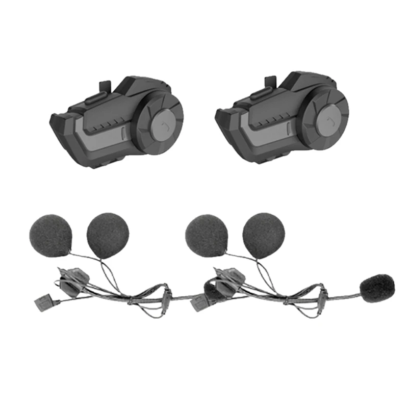 

Bluetooth-гарнитура для мотоциклетного шлема, 800 м, 2 комплекта