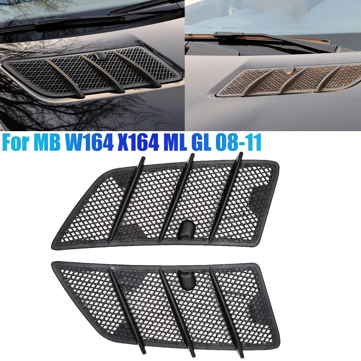 Фото Верхняя крышка решетки капота автомобиля для W164 ML 320 350 450 550 63AMG 2008-2011 1648804405 правая №4
