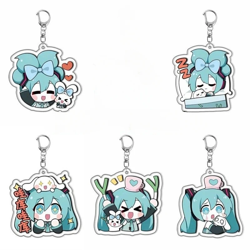 Hatsune Miku мультфильм kawaii Q версия двухмерная девушка сердце прозрачная акриловая