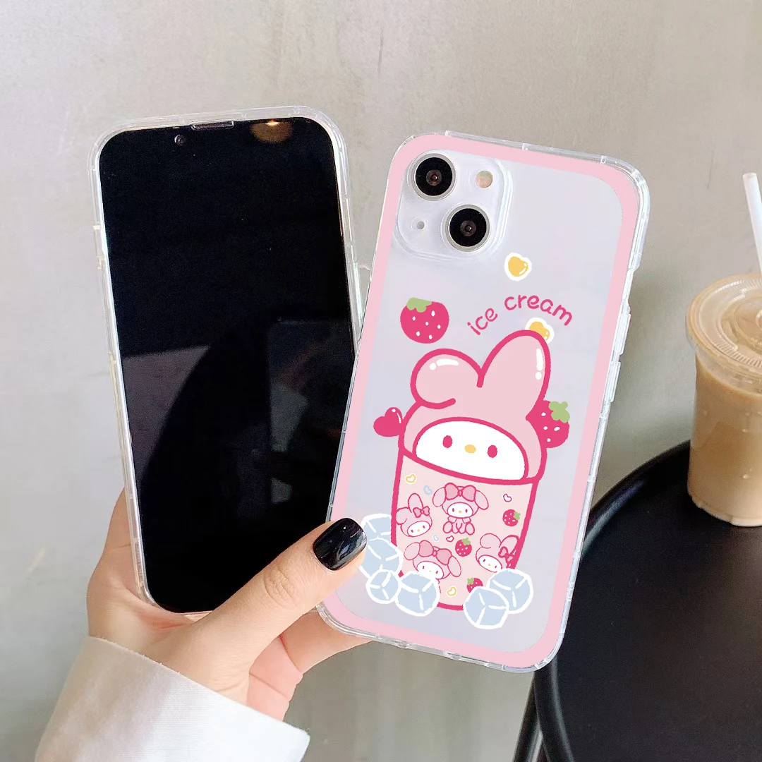 Милый молочный чай собака фототкань для Iphone11 12 13 Pro XR XS Max 7 8Plus любовь сердце