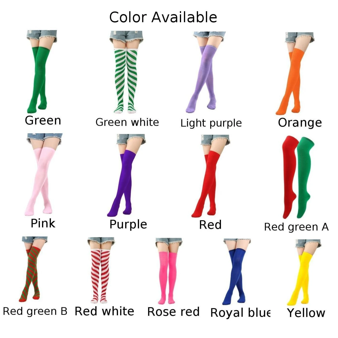 Chiristmas Women Stocking Candy Color Long Socks Warm Thigh High Overknee Decor Navidad Decoraciones Para El Hogar Christmas