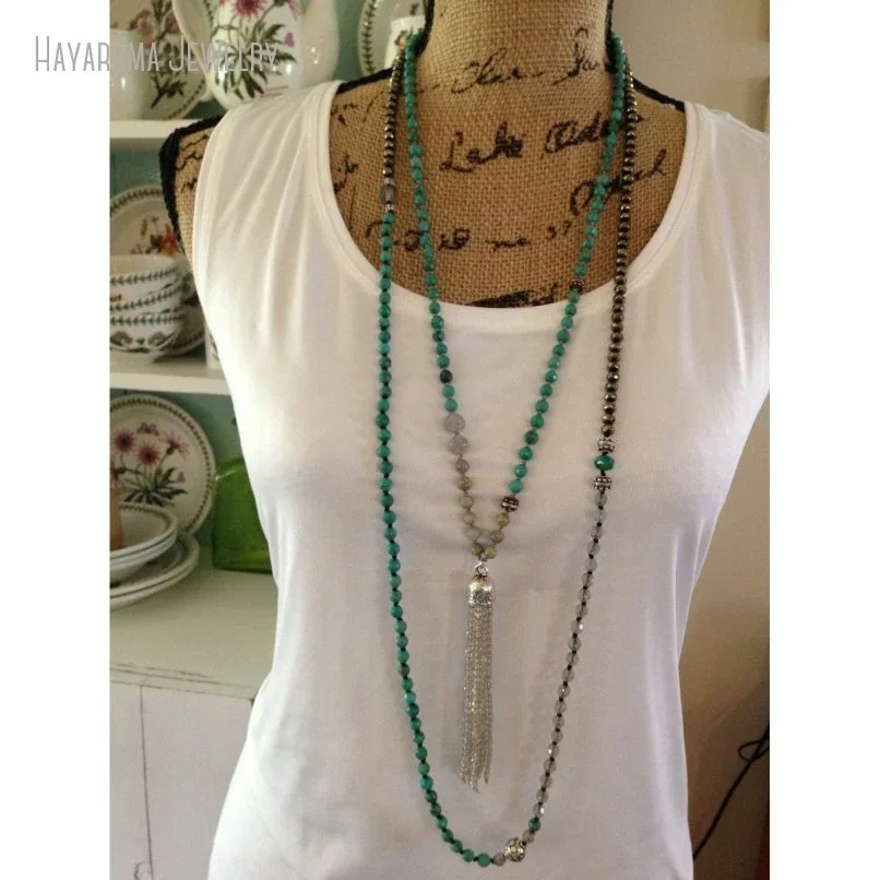 5 шт. длинные многослойные кристаллы в стиле бохо бирюзовый пирит ремесленные