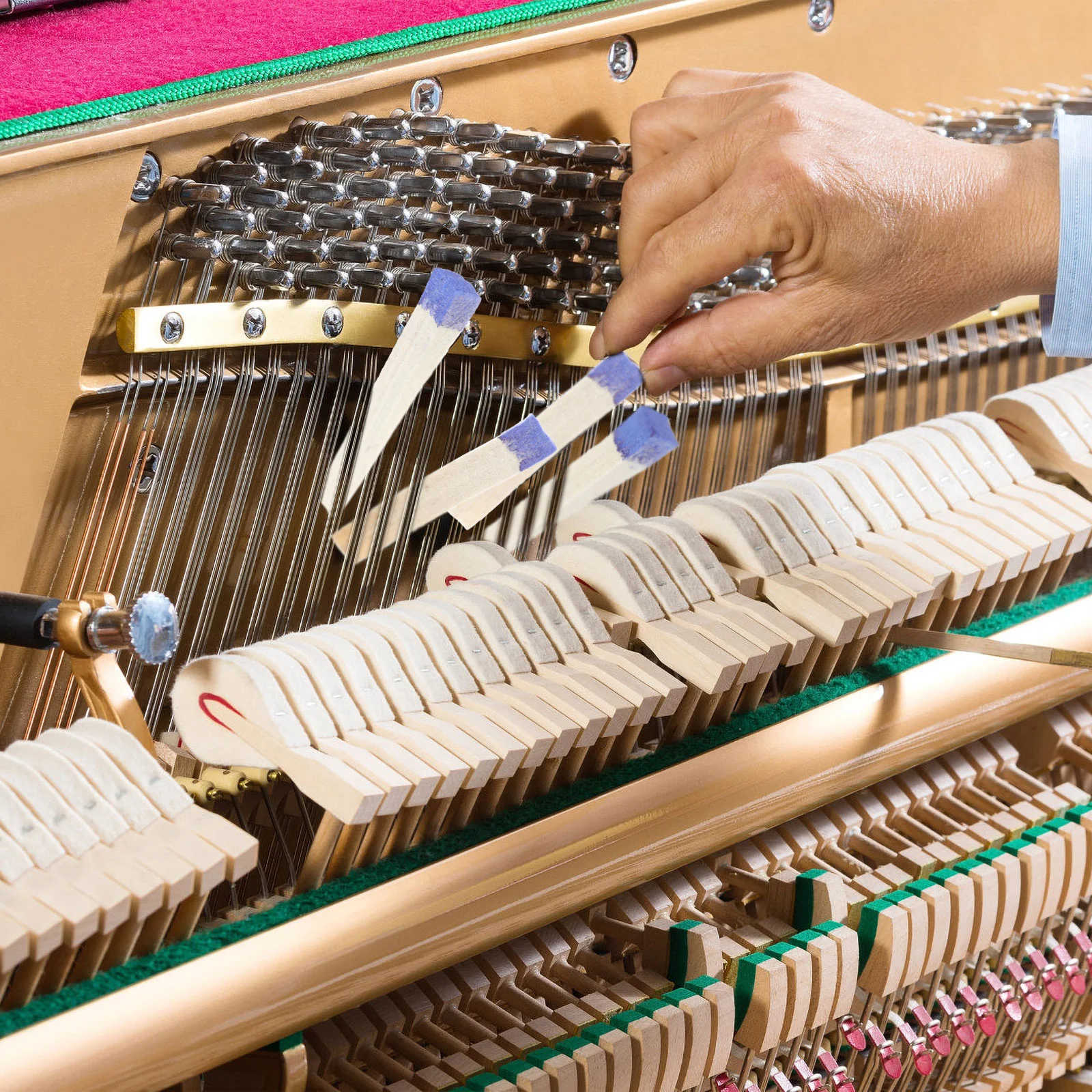 Пианино Стоп Фетр Mute Токарные инструменты Блок аксессуаров для палочек