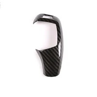 carbon fiber style gear shift handle sleeve button cover stickers for bmw e60 e70 x5 x6 car styling interior accessories