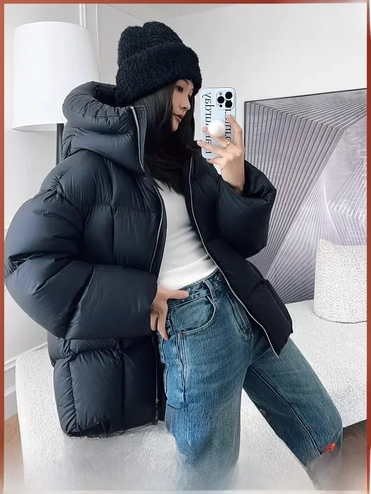 Meiyang [Серия Atomic Blonde в наличии] Черный пуховик Leba Goose 350 + супертолстый Rhone Spinning