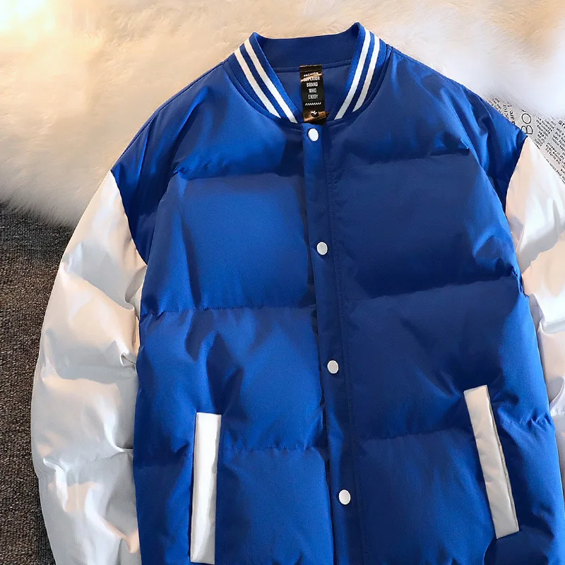 New Fall/Winter 2022 American Baseball Uniform Men's Cotton Jacket Loose Warm Cotton Fashion Men's Cotton Jacket