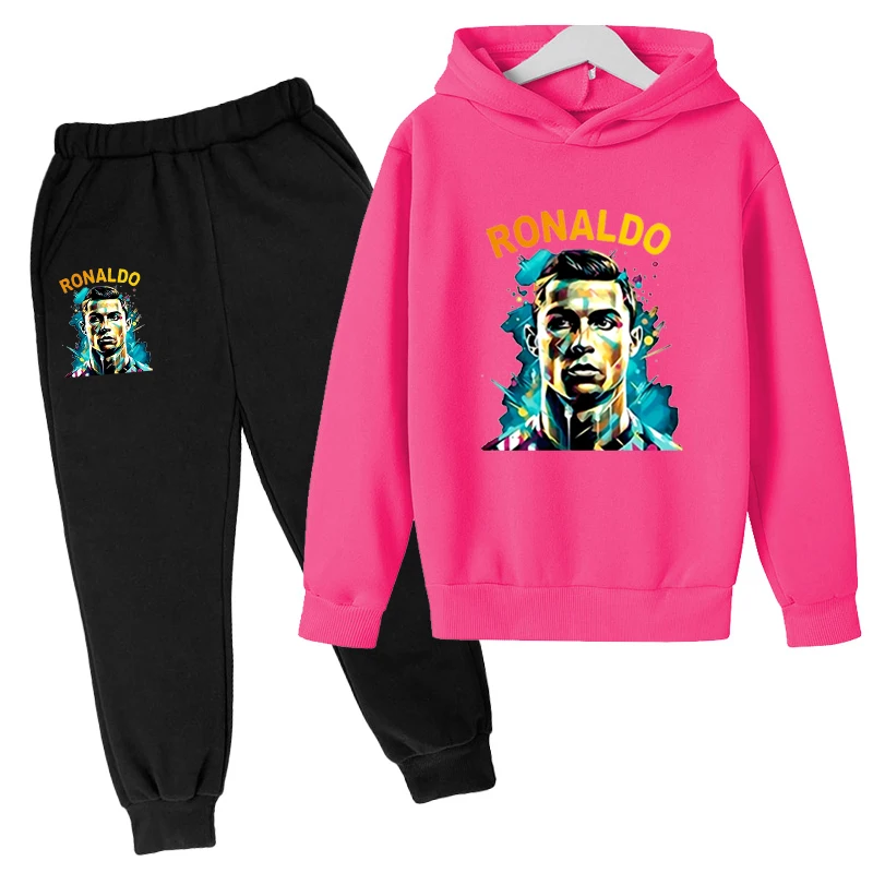 Новинка 2024 детская одежда подарки на весну/осень знаменитость Idol CR7 толстовка с