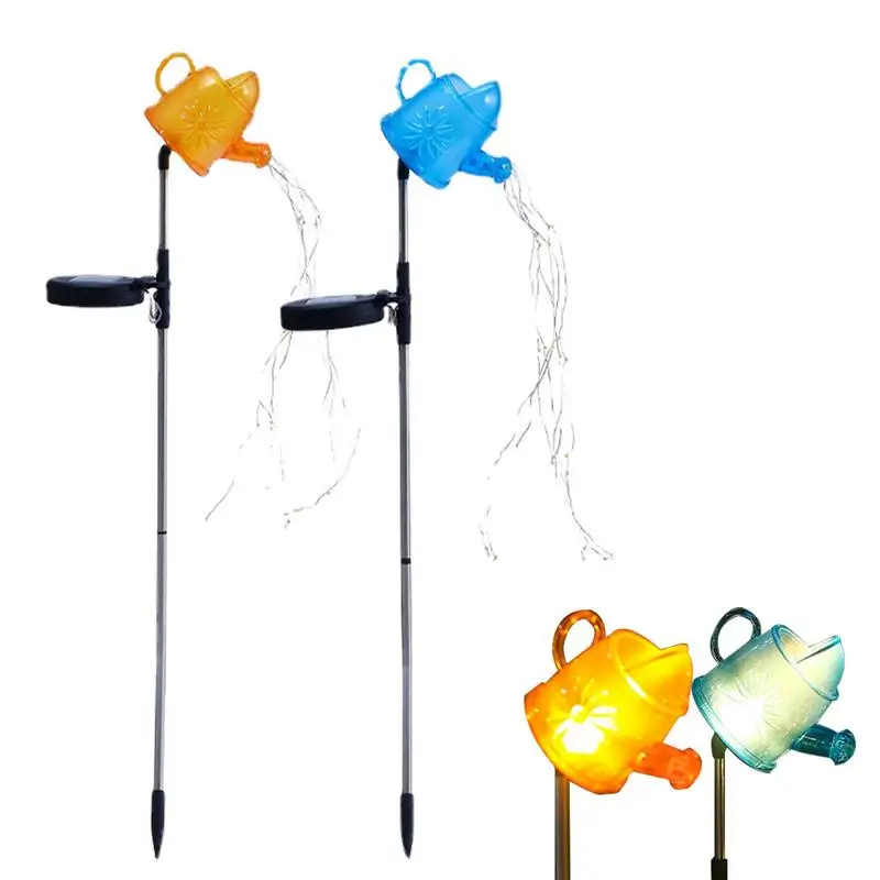 

Solar Watering Can Lights 2 PCS Lighted Watering Can For Garden Solar Waterproof Watering Can Hanging Light Perfect For