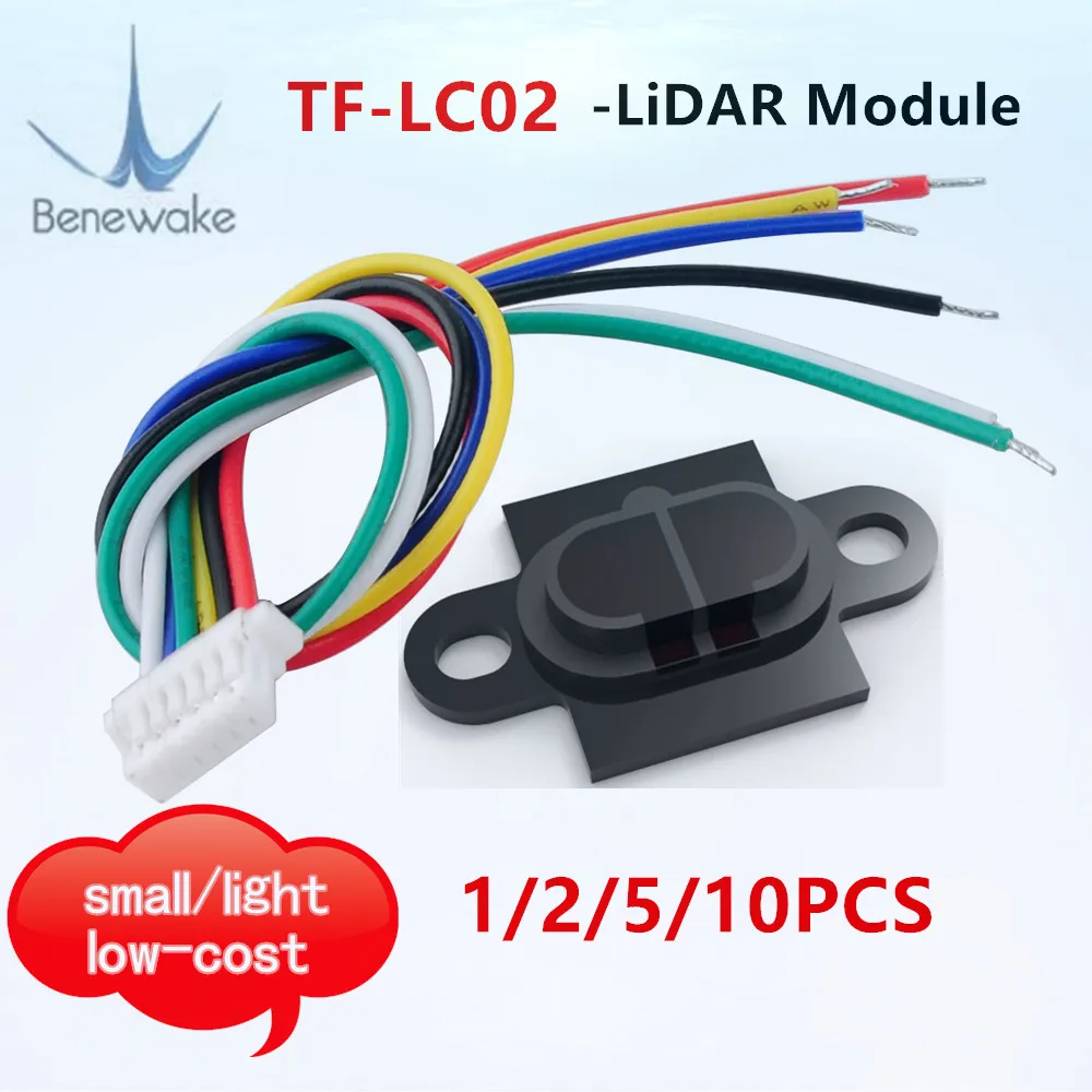 1/2/5/10 шт. модуль для измерения дальности Benewake TF-LC02 Lidar высокоточный датчик ToF UART DC 3-3