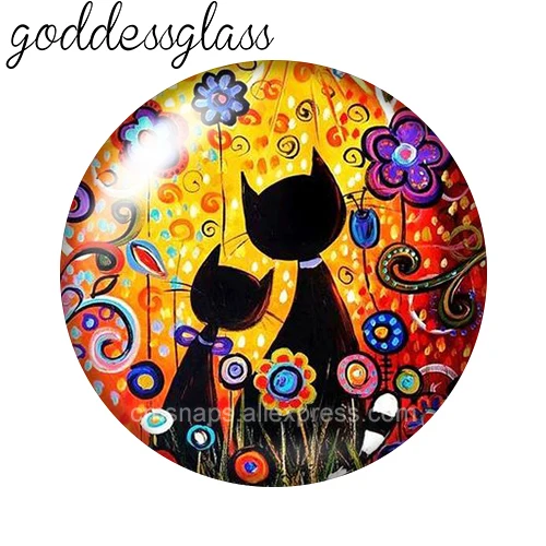 10 шт. круглые стеклянные кабошоны с плоской задней поверхностью 12/18/20/25 мм