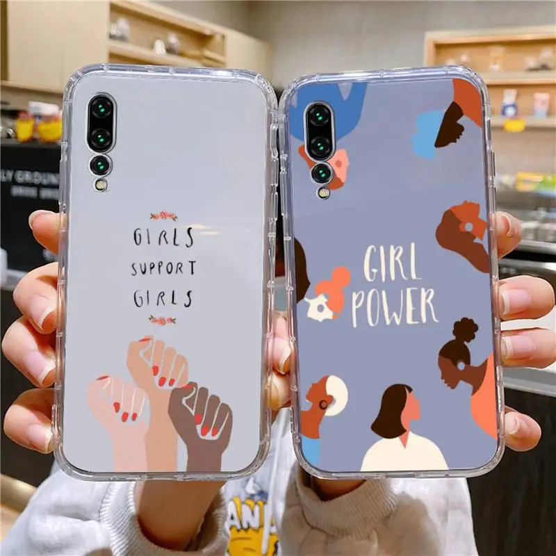 

Feminist Feminism Aesthetics Girl Power Phone Case For Xiaomi 11 Redmi Note 11pro5G 8T 9A 12S K30 10T Pro Ultra Transparent Case
