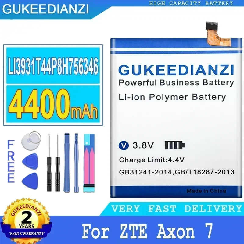 Сменный аккумулятор большой емкости для мобильного телефона ZTE Axon 7 Li3931T44P8H 756346 5