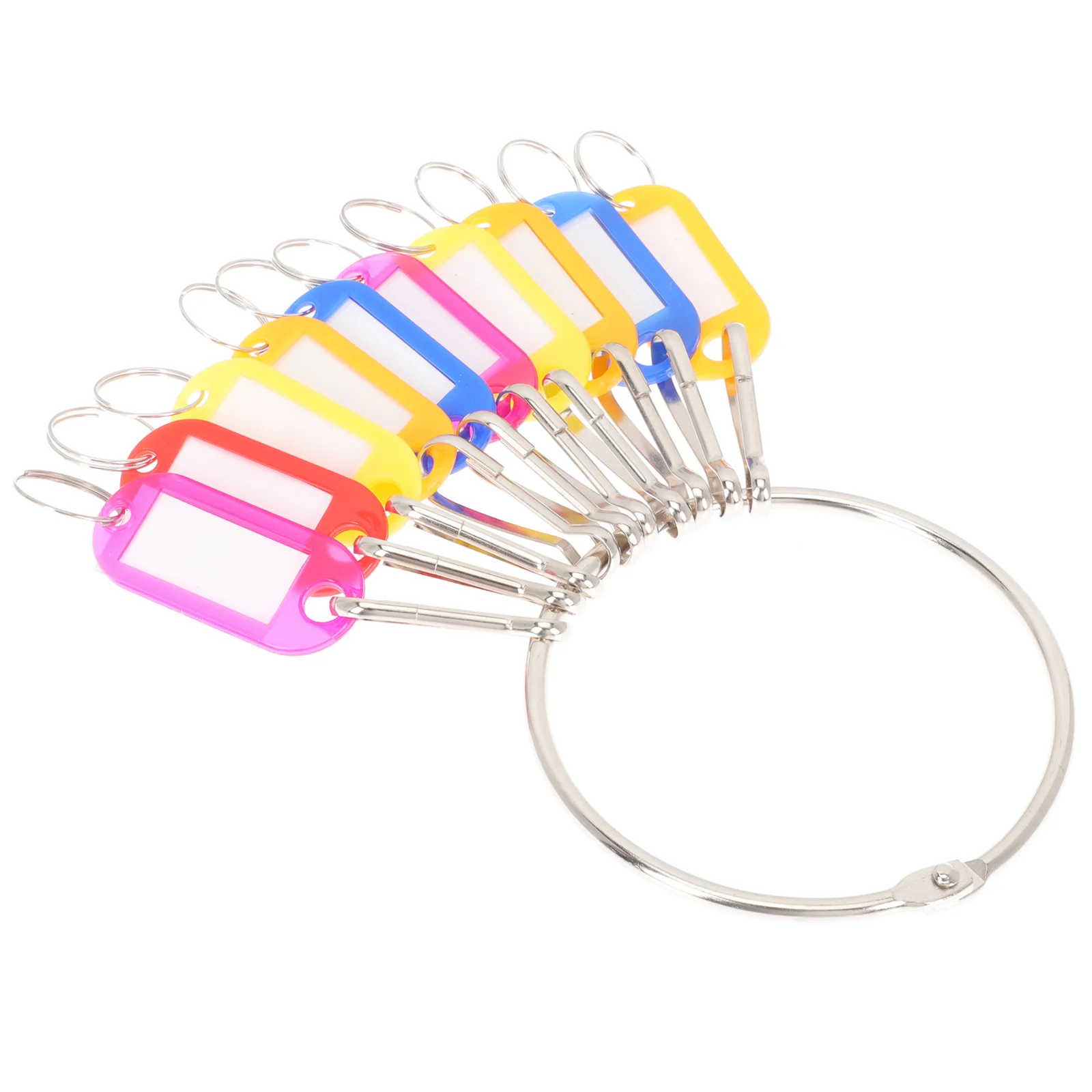 

Car Key Chain Key Ring Tags Key Organizer Holder 9X9CM Key Labels Ring Hotel Keychain Blank Plastic Key Tags Key Organizer Tag