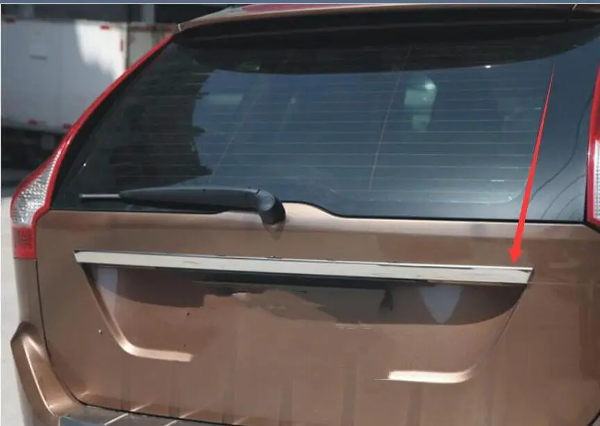 

AX FOR VOLVO XC60 2009-2014 Molding Tailgate Door Handle Strip Accent Garnish Styling Chrome Rear Trunk Tail Gate Cover Trim