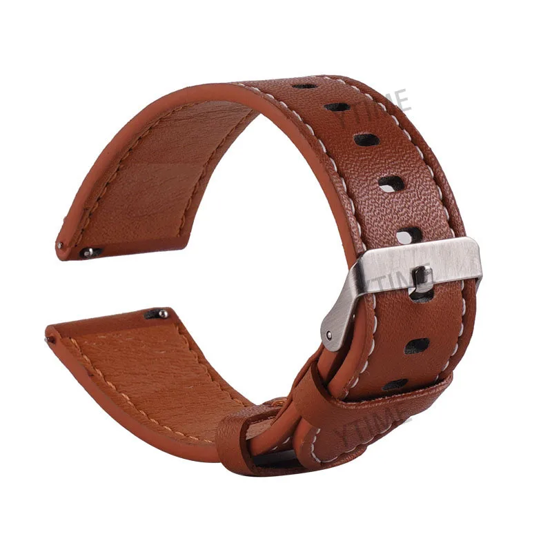 

22mm 20mm Genuine Leather Bracelet For Samsung Galaxy Watch 3 41mm 45mm Strap Watchbands Wristband For Galaxy Watch 42mm 46mm S3