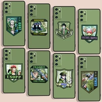 one piece cartoon character phone case for huawei p10 p20 p30 p40 p50 lite pro 2019 plus lite e black luxury silicone back soft