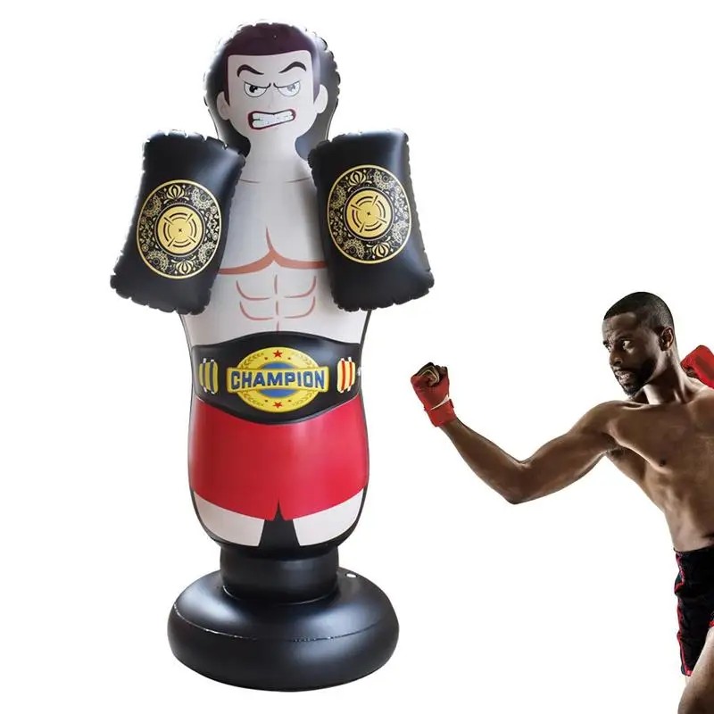 

Боксерская груша для бокса, надувной боксерский мешок для муай-тайского бокса, тренировочная груша для снятия давления, упражнения, штамповочная стойка, оборудование для фитнеса