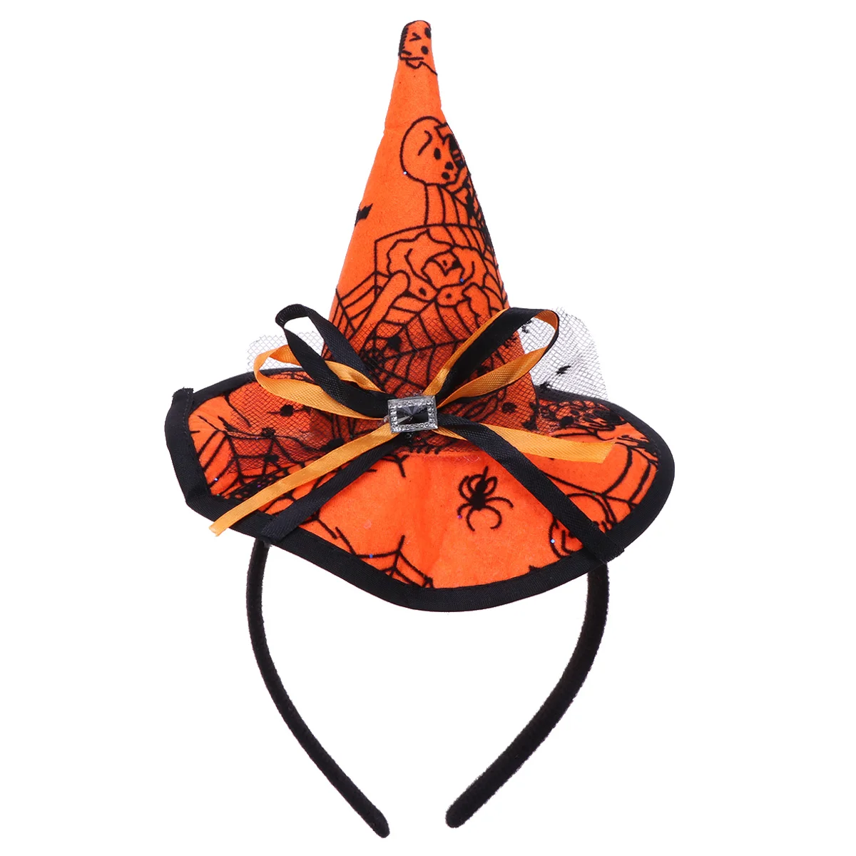 

2pc Headband Spider Hair Hat Wicked Witch Hat Headband Hairhoop Witch Headwear for Kids Adults