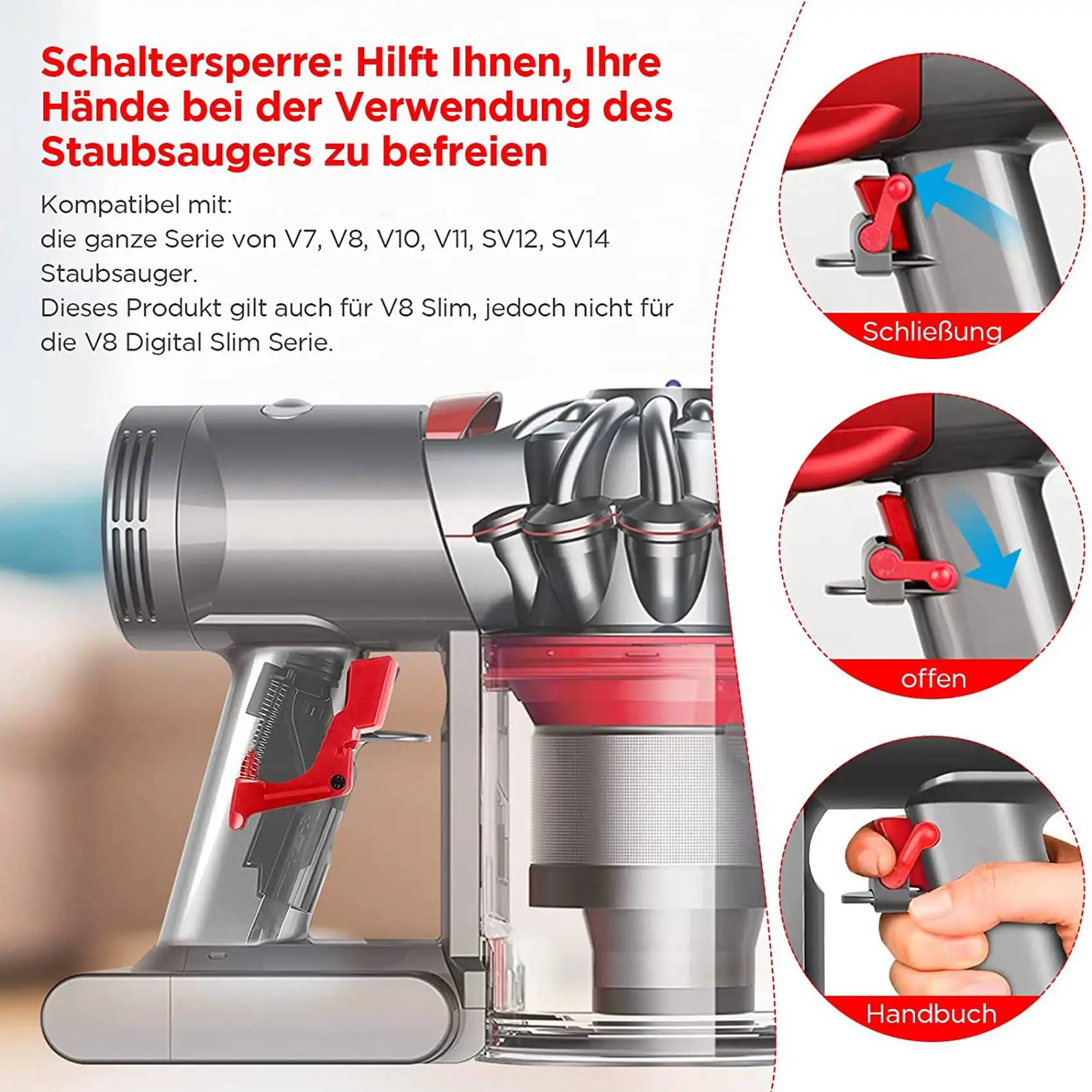 Электрическая щетка с прямым приводом и замок аксессуары для пылесоса Dyson V7 V8 V10 V11