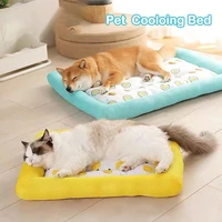 s l dog mat cooling summer pad mat ice pad dog sleeping round mats for dogs cats pet kennel breathable cold silk dog bed