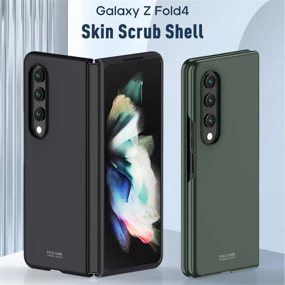 For Samsung Galaxy Z Fold 4 3 Fold4 Case Luxury Ultra Thin Skin-friendly Matte Folding Shockproof Protection PC Hard Back Cover