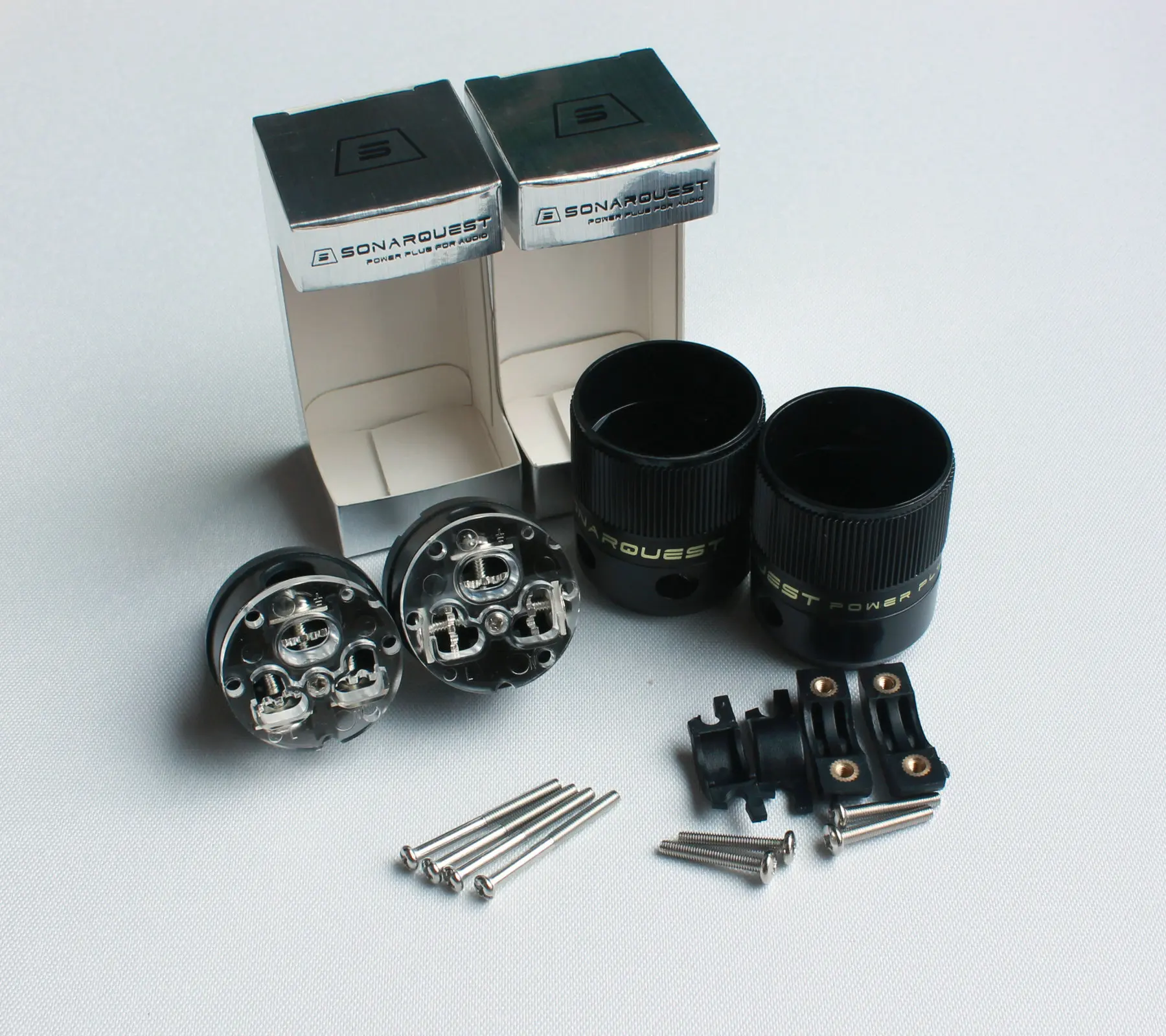 Штепсельная Вилка SONARQUEST SE-AgP(B)+ SE-AgC(B) с серебряным покрытием Hi-Fi американский