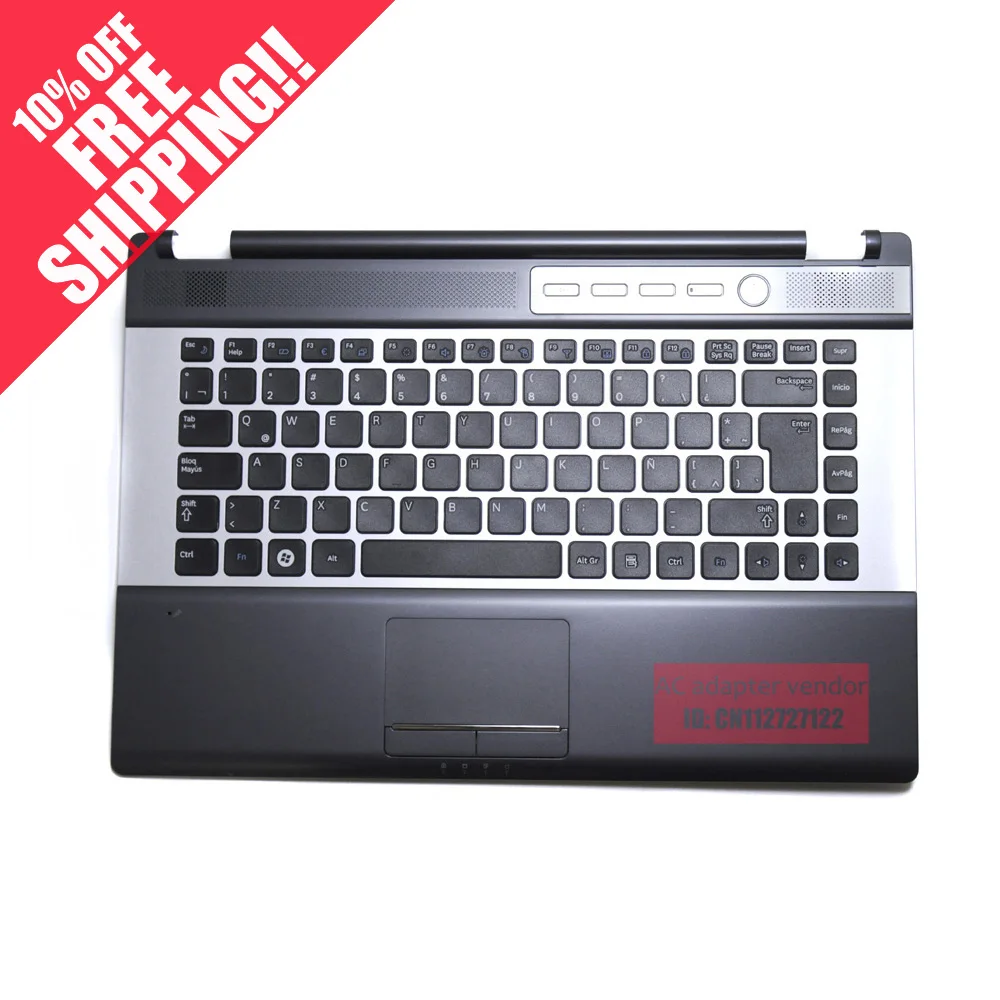 

FOR Samsung RF410 RF411 laptop keyboard palmrest with c shell gary silver