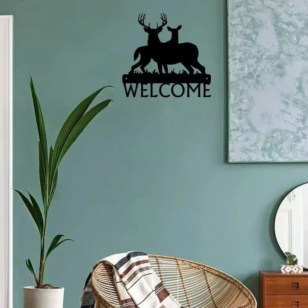 Олень Бак художественная форма наклейки на стену семейная знак приветствия