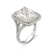 s925 sterling silver moissanite ring for women men silver 925 jewelry bizuteria wedding moissanite jewelry diamond ring box men
