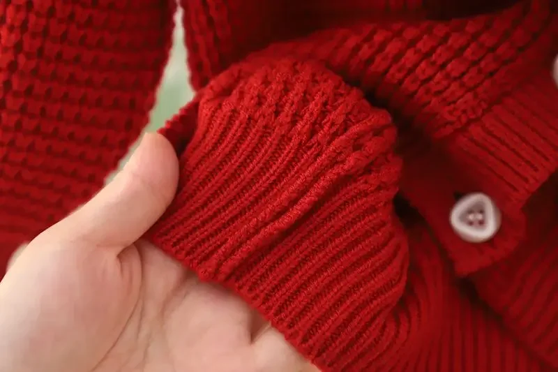 Комплект из двух предметов для девочек осень-зима 2024 новый вязаный топ с бантом и