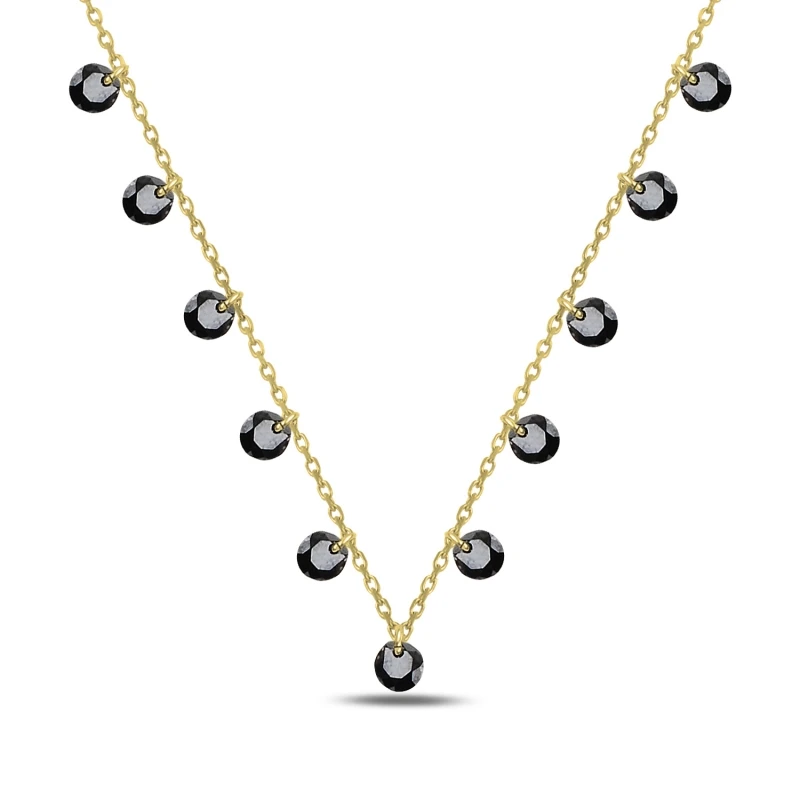 Offerte Argento Sterling 925 Rotondo Della Pietra Di Zircon Ciondola La Collana