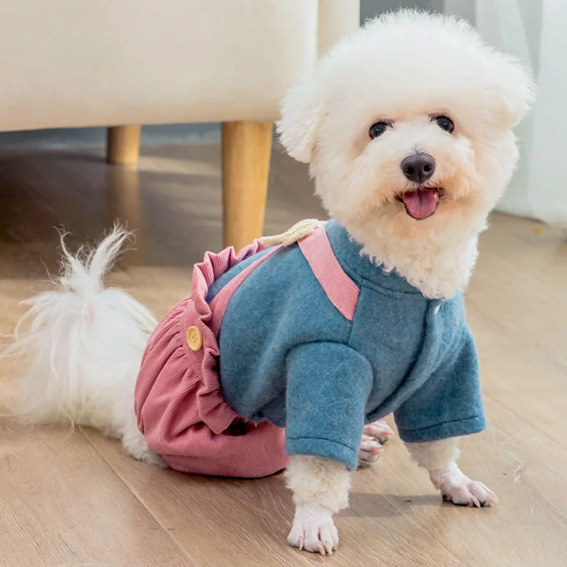 

Модная крутая одежда с котом, Осень-зима, комбинезон с принтом в виде розового щенка и кота с бантом, аксессуары для одежды с котятами, дизайнерская рубашка на пуговицах